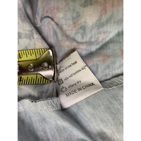 Women Dress Sz L Large Short Sleeve Pleated Pockets Stretch Elastic Waist Casual - Picture 12 of 12